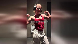super skinny 18yo Lena Mouse fucked by 3 very huge cocks