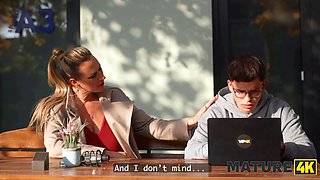 Mature4k. nerd attempts Big Tits for the first ever time