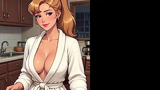 StepmomArt Delivers Slippery Hentai JOI Instructions to Big-Titted Big-Butt Stepmom