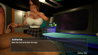 Last hope: a girl with huge boobs is jerking a monster cock ep 5