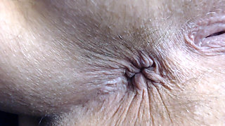 Asshole extreme closeup hairy