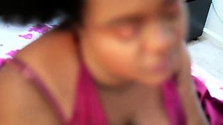 ENORMOUS MILF ASS Rides Fat Black Cock and TAKES STICKY