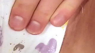 Fingered Pussy Dripping Wet - Mature Brunette Cums Hard