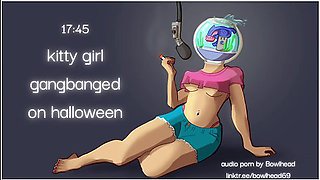Audio: Kitty Girl Gangbanged On Halloween
