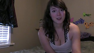 Beautiful brunette with big boobs jerk off instrucions