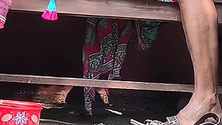 Bhabhi and Dewar Outdoor Bathroom Sex