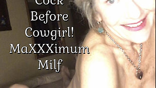 Squirting Granny Sucks Cock B4 Cowgirl! Maxxximummilf