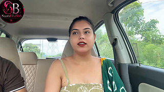 Doggystyle Handjob for Friend in Car Outdoors - Risky Sex Hindi Audio