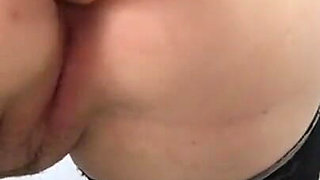 Slut's first time anal fuck show