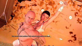 Lida's Adventures 2: Young Wife Fucks Old Man on Train in 3D Hentai Game