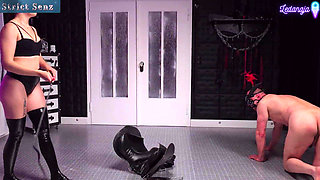 Mistress Ledanaja Gagged Saddled and Ridden Pet Play Training Part 1