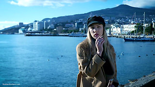 Outdoors Smoking with Beaty Russian Girl 1