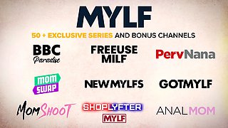 Mylf - nasty milf calls up her fave dude toy to fill her vulva with his gigantic thick penis