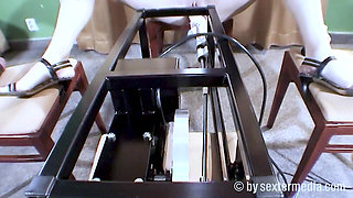 Brunette Fucking Machines Slut