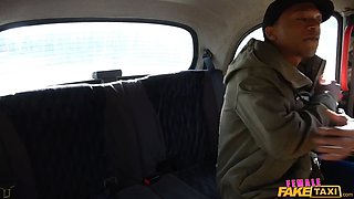Female faux cab - blondie princess Nathaly Cherie gets her palm on her first Big Black Cock