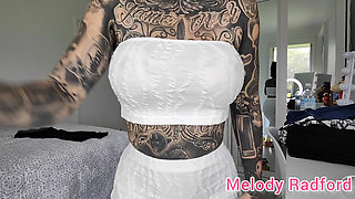 Sheer Black Lingerie and Gym Tights Try on Haul Melody Radford Onlyfans