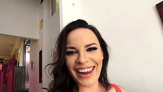 Busty amateur milf masturbates in the shower