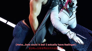 Beauty Red Head Lady - 3D Animation