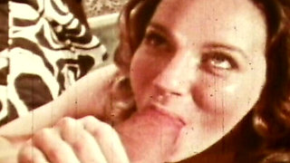 Sepia-toned Anal Orgy Shows Retro Brunette Taking All Holes