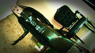 Latex Dress & Nylon Encasement