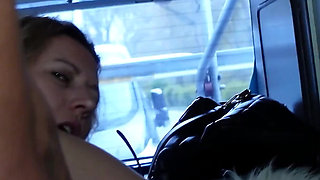 Big German Mature Woman Kathy Deep with Huge Natural Tits Pick up for Van Casting Fuck