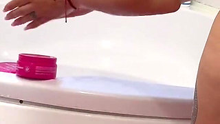 Hair Wash Bent Over the Bath Tub 3