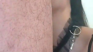 MILF with Sunglasses Gives a Blowjob and Gets a Cumshot in Her Mouth