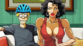 Slutty American MILF 3: All the Married Sluts Do It While the Husbands Are at Work Cartoon Animation