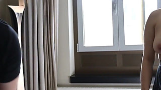 Topless Chinese Mistress Kicking Balls