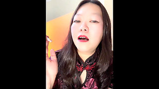 Chainsmoking Asian MILF JOI: Praising & Rewarding My Smoke Slave with 4 Cigarettes