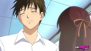 Horny Anime Orgy with Big Tits Teen in Uniform - Hentai Creampie & Squirt