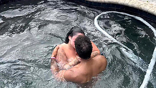 BBW Takes Monster Cock in Her Ass at the Pool