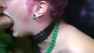 Cum Slut Teen Punk in Amateur Gangbang with Older Swinger Guys
