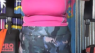 Auntjudys - Hairy Mature BBW Catherine Can Masturbates at the Gym