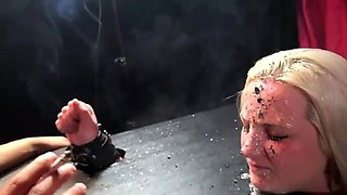 Lezdom Face Spitting Ash Humiliation