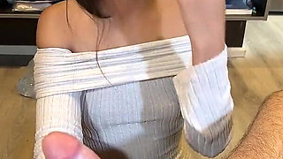 Pretty 18-year-old Asian Girl Sucks Me off and I in Her Mouth