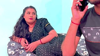 Hot Indian Stepmom Shares Single Bed with Step Son, Full Hindi Audio