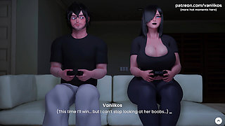 Late Night Gaming With Big Tits Stepsister GONE WRONG! - Mansion Days - 3D Taboo Game