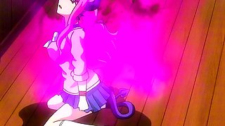 First ANAL demon babe loses it to thick cock and magic tail