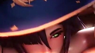 Mona Lynette Lyney Gives Aether a Triple Blowjob Fontaine Genshin Impact 3D Porn Sex 60 Fps POV
