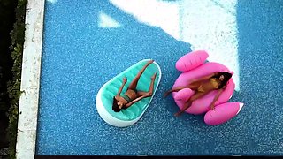 Lesbian Threeway with Janitor