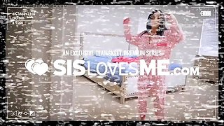 Sensuous redhead step-mother with glasses gives her bad and wild sonny a sex lessons