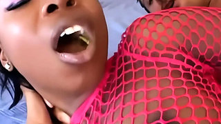 Simone West: Two Big White Cocks for a Young Black Beauty