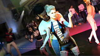 The Spellbook -gameplay - Roleplay - Aria with Darius - Girlfriend Fucks BBC in Club Bathroom